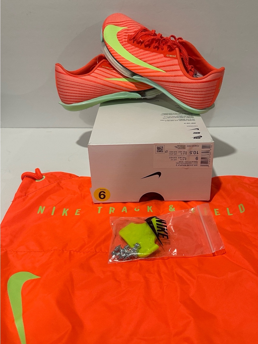 Nike Air Zoom Maxfly 2 'Bright Crimson Washed Coral' (FD8395-600) Sz: 9